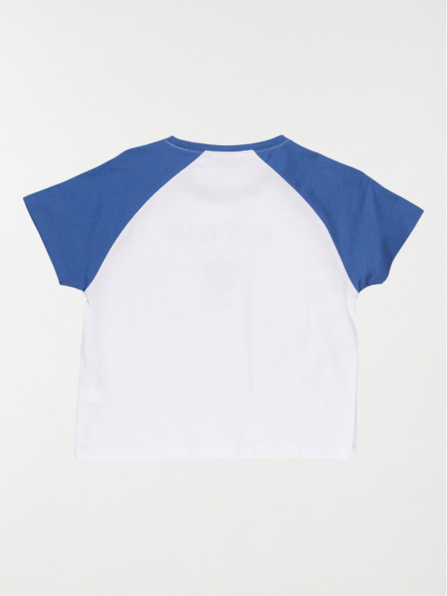 T-shirt bicolore message fille (XXS-M) T-shirt bicolore message fille (XXS-M)