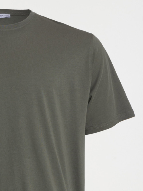 T-shirt homme grande taille kaki verdi