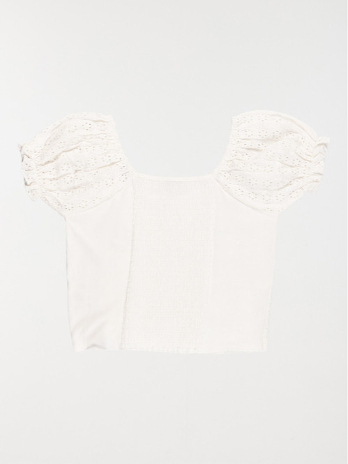 T-shirt broderie anglaise...