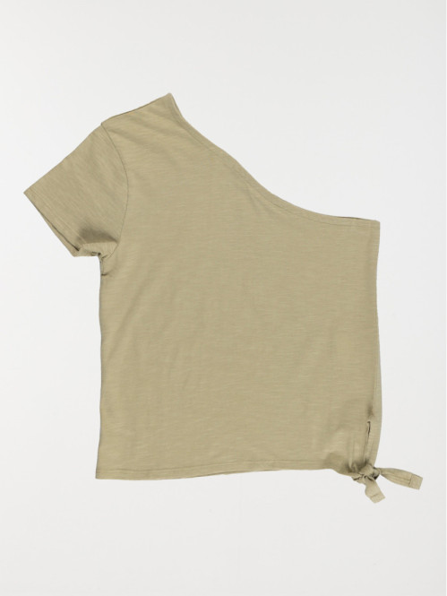 T-shirt kaki clair fille (XXS-M)
