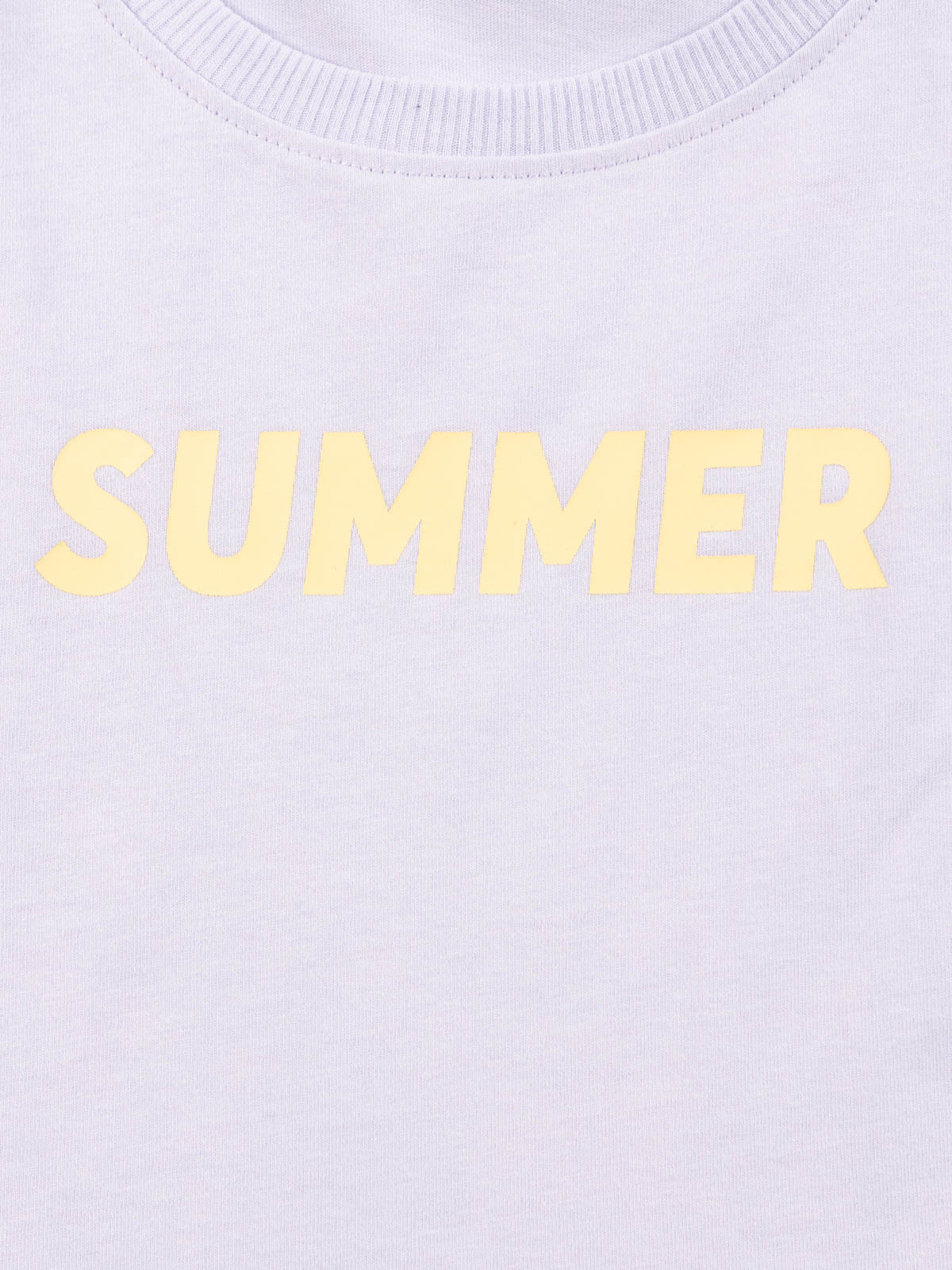 T-shirt lilas court fille (XXS-M)