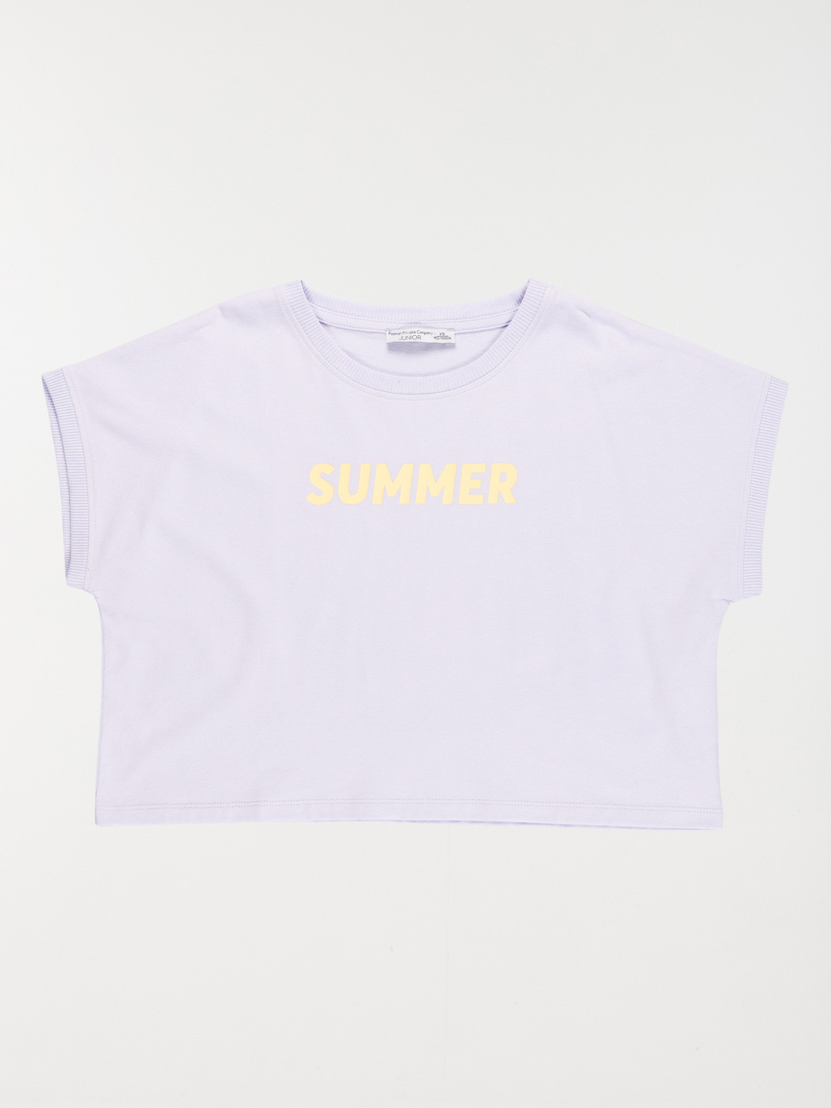 T-shirt lilas court fille (XXS-M)