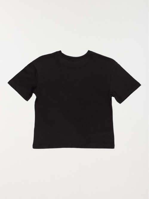 Tee-shirt noir smiley fille (XSS-M) Tee-shirt noir smiley fille (XSS-M)