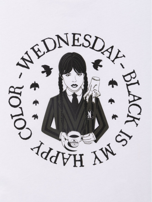 Tee-shirt blanc Mercredi...