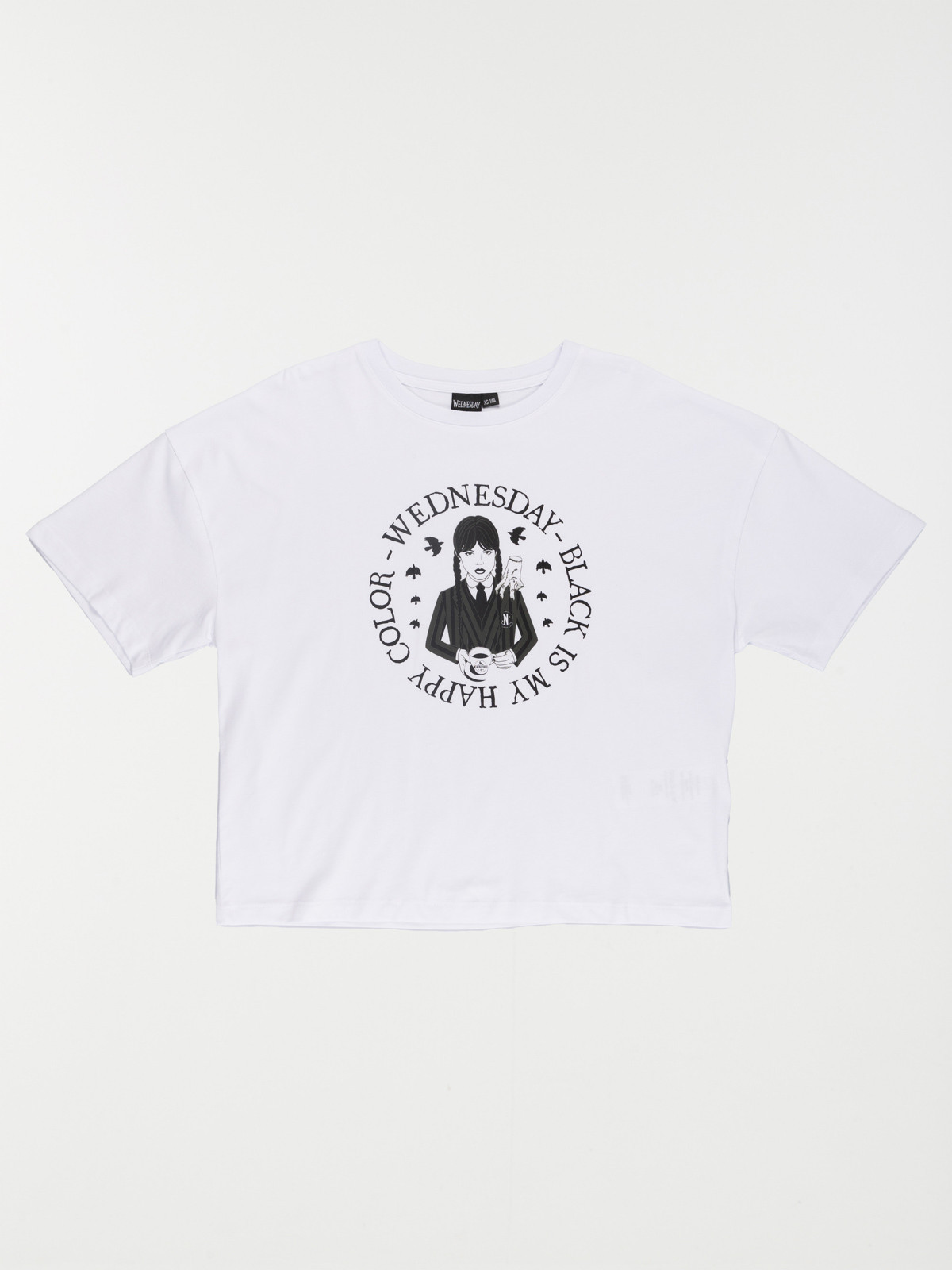 Tee-shirt blanc Mercredi (XXS-M)