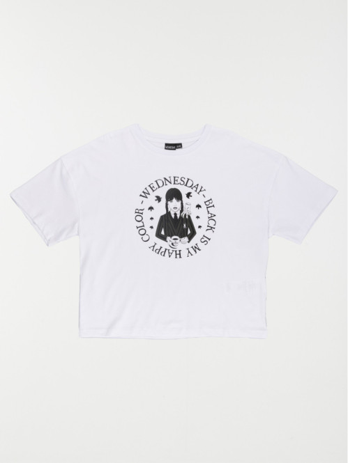 Tee-shirt blanc Mercredi (XXS-M)