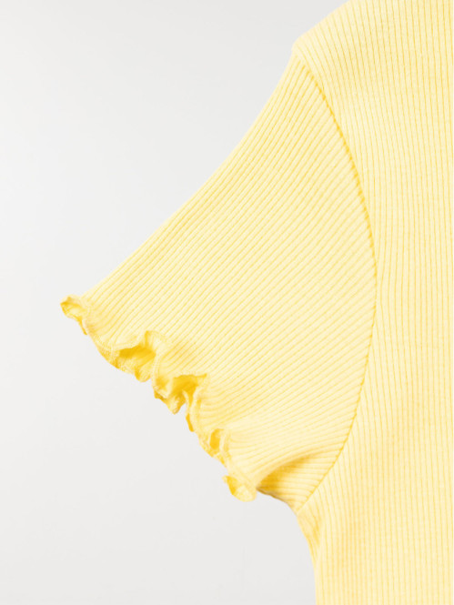 T-shirt sunshine côtelé fille (XXS-M)