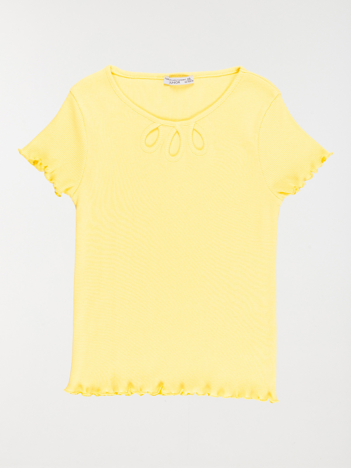 T-shirt sunshine côtelé fille (XXS-M)