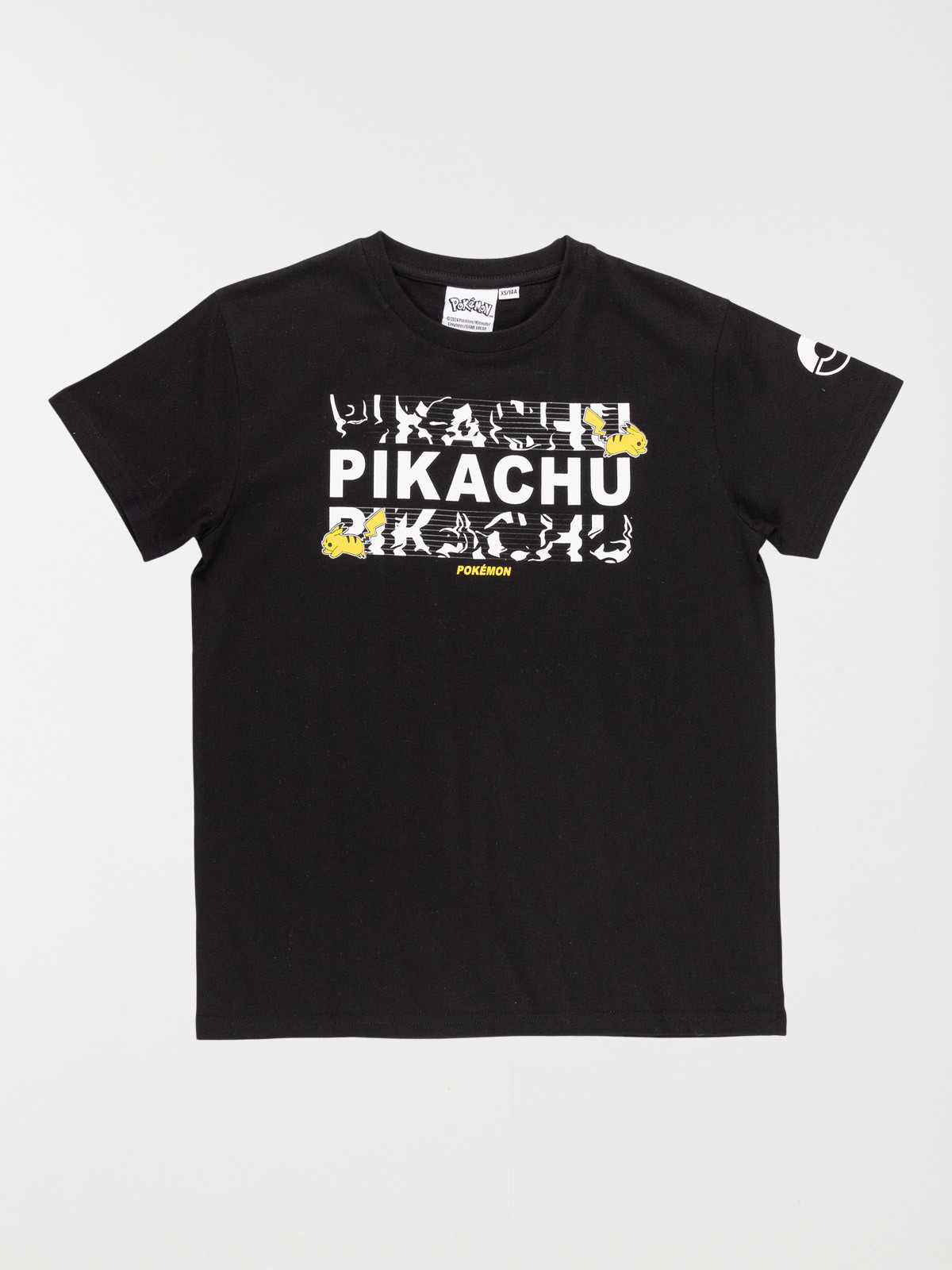 Tee-shirt Pikachu noir garçon (XXS-M)