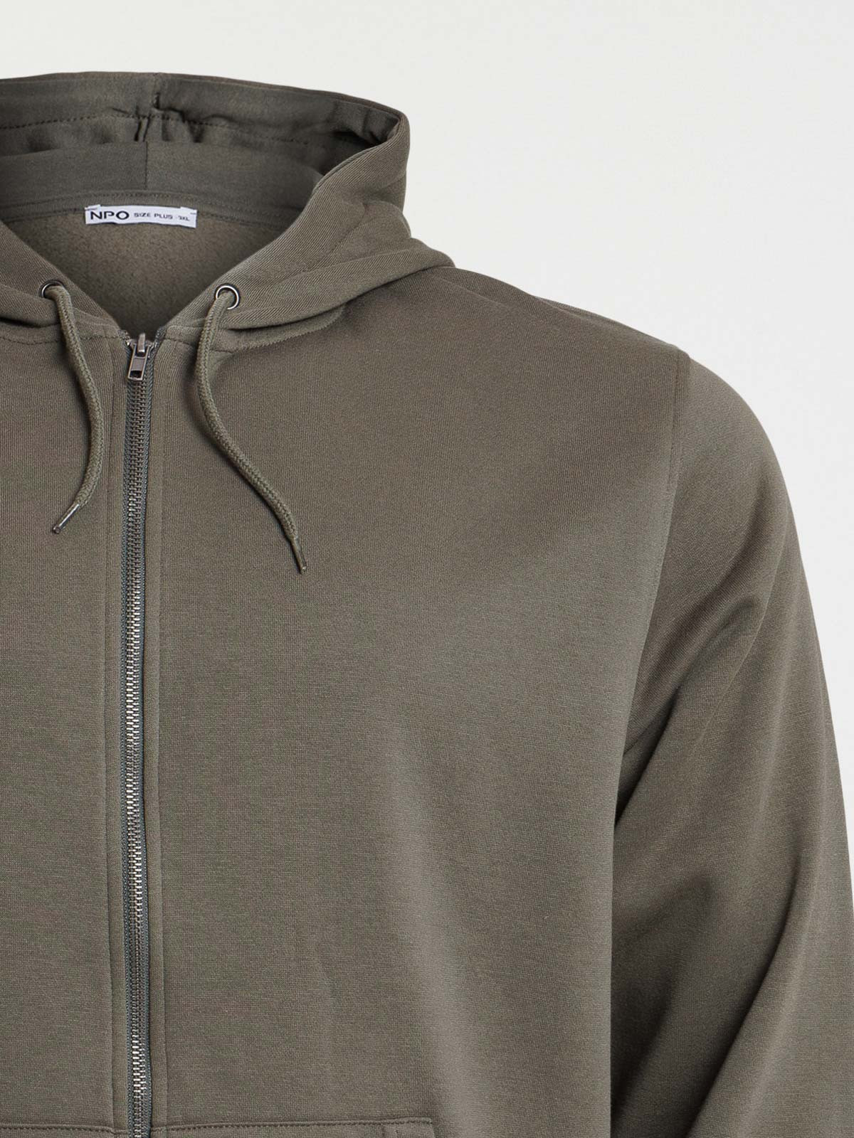 Sweat capuche kaki grande taille homme Sweat capuche kaki grande taille homme