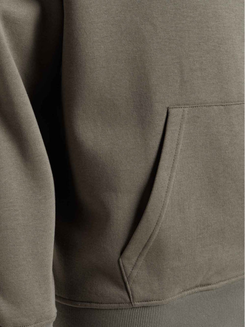 Sweat capuche kaki grande...