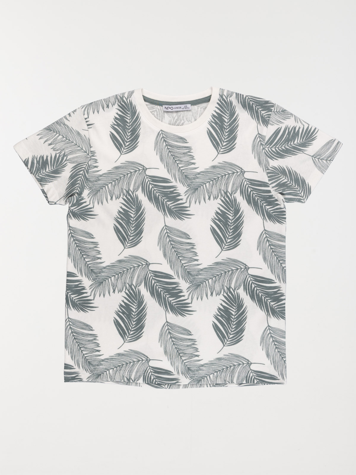 Tee-shirt motif feuillage garçon (XXS-M)