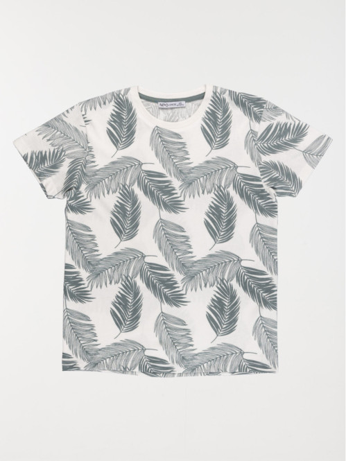 Tee-shirt motif feuillage garçon (XXS-M)