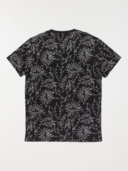 Tee-shirt imprimé garçon noir (XXS-M) Tee-shirt imprimé garçon noir (XXS-M)