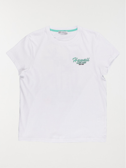 Tee-shirt Hawaii garçon blanc (XXS-M)