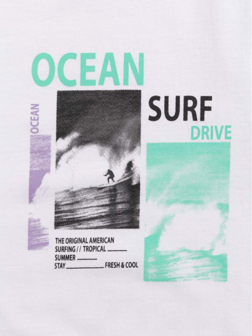 Tee-shirt océan garçon blanc (XXS-M) Tee-shirt océan garçon blanc (XXS-M)