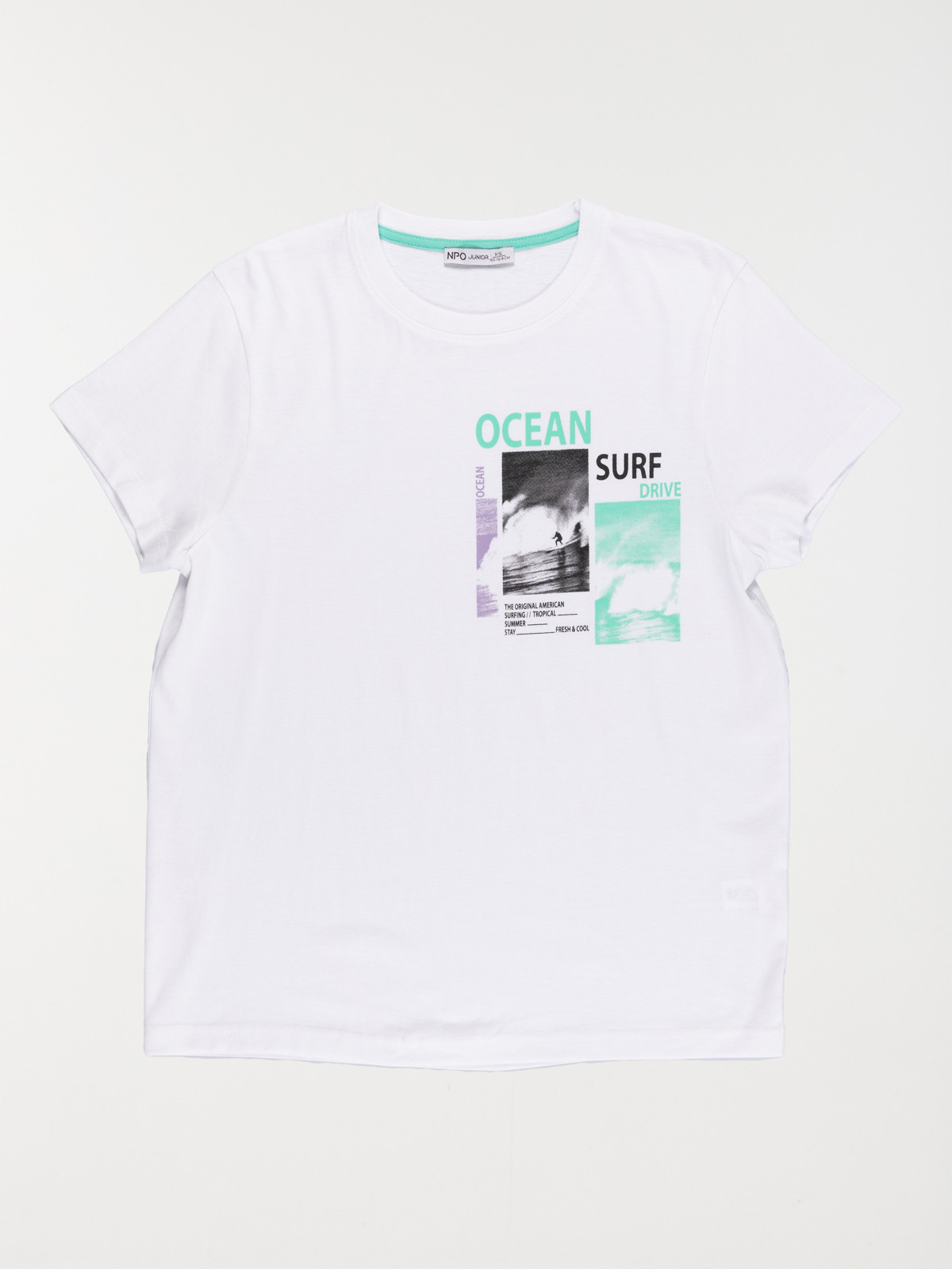 Tee-shirt océan garçon blanc (XXS-M)