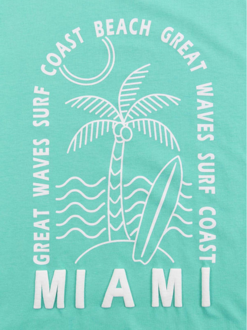 Tee-shirt Miami garçon vert pool (XXS-M)