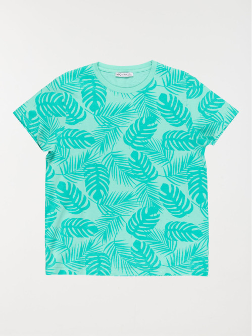 T-shirt feuille tropicale garçon (XXS-M)