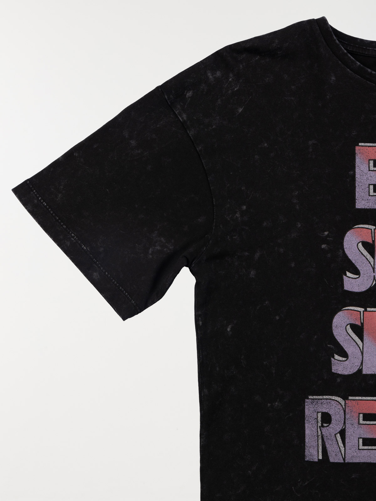 Tee-shirt imprimé noir garçon (XXS-M)