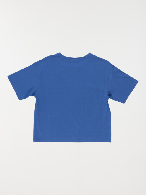 T-shirt cobalt blue fille...