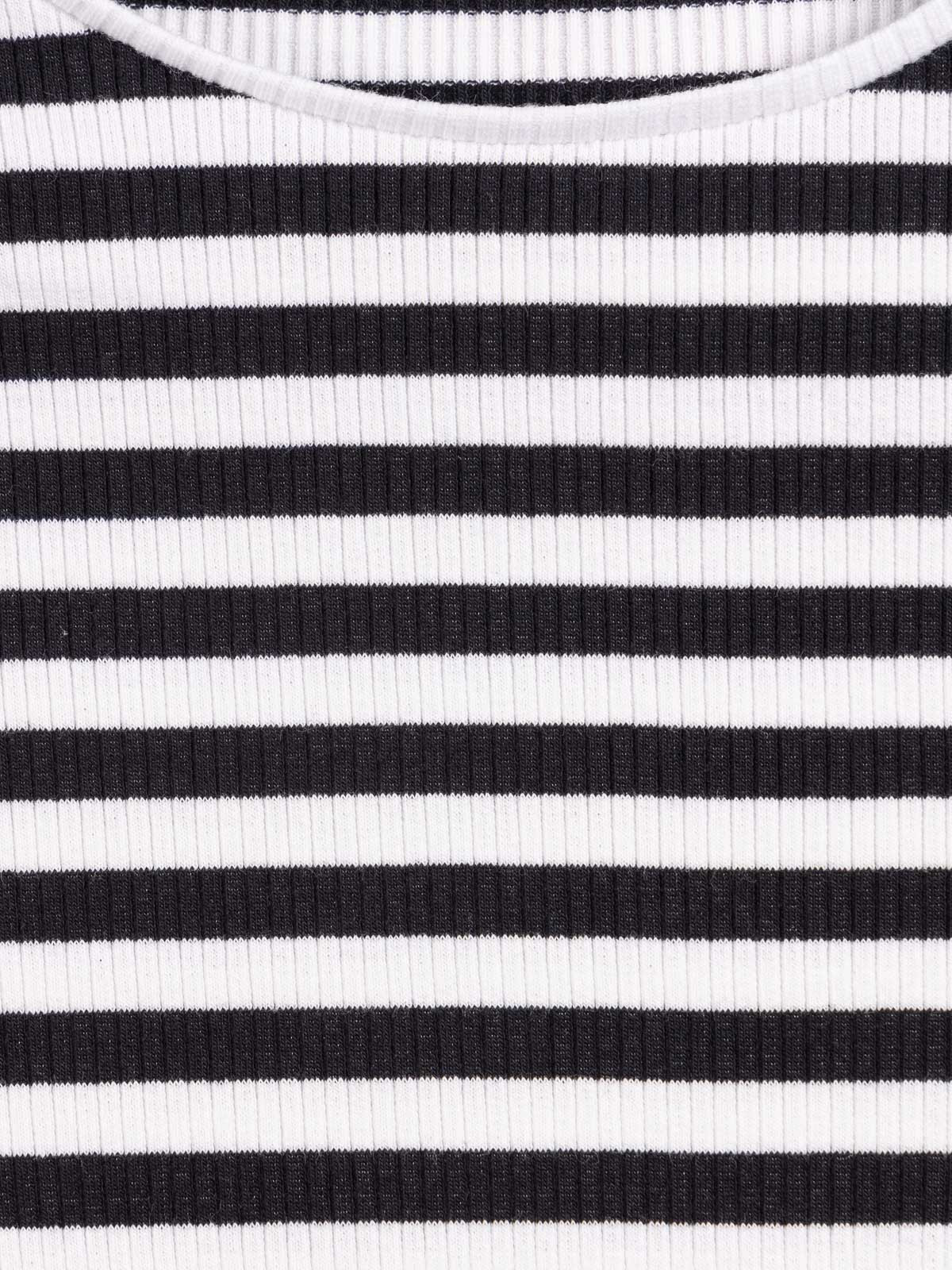 T-shirt côtelé rayé fille (XXS-M) T-shirt côtelé rayé fille (XXS-M)