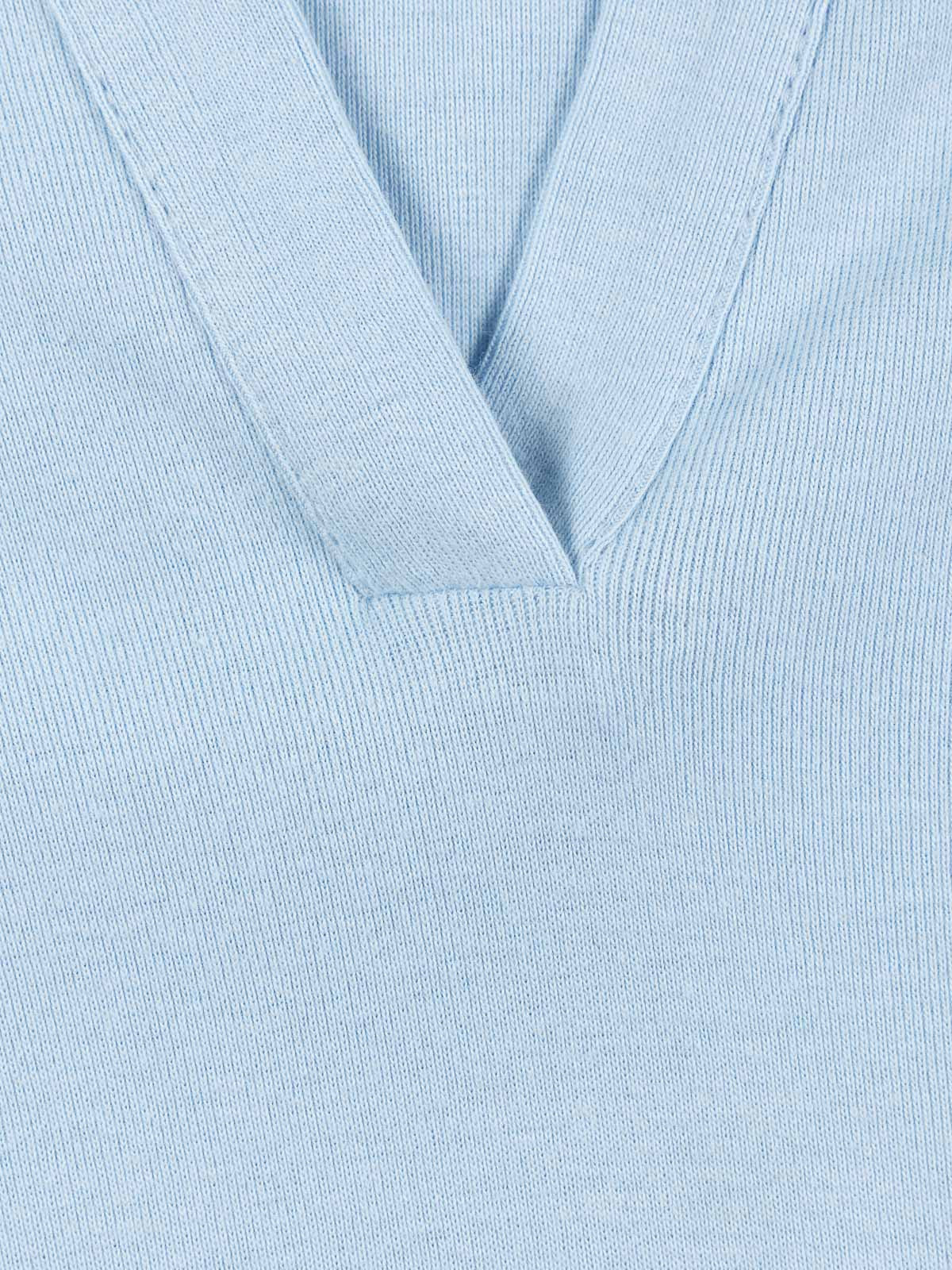 T-shirt polo bleu pâle fille (XXS-M)