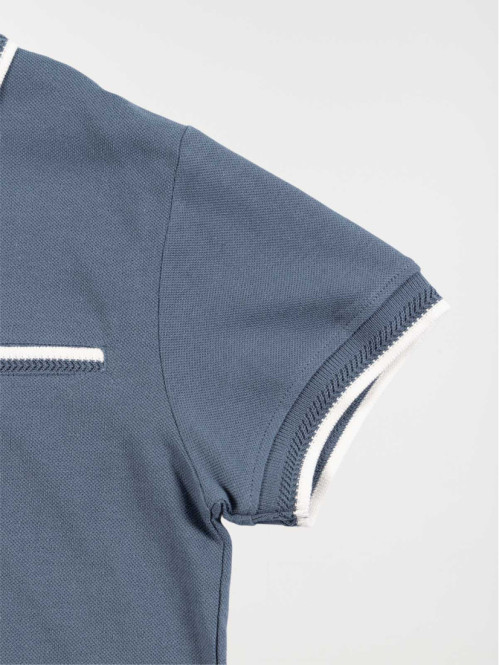 Polo indigo garçon (XXS-M)