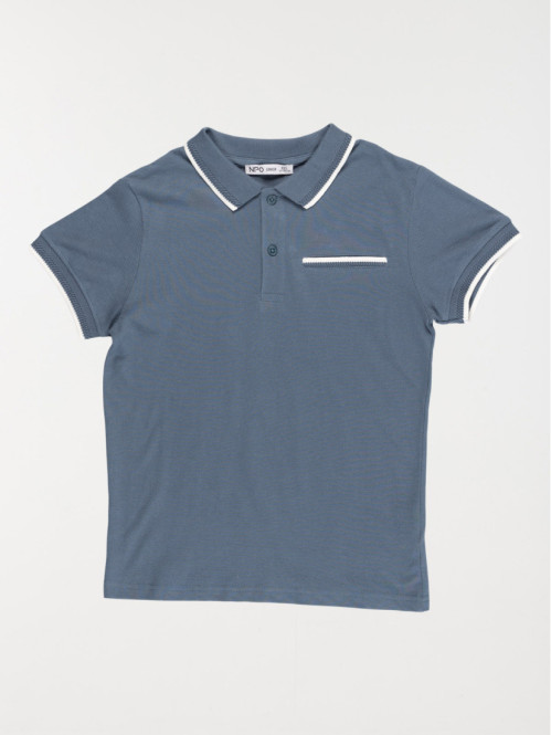 Polo indigo garçon (XXS-M)