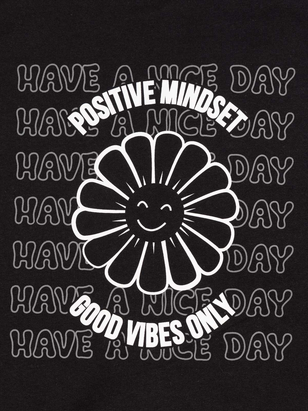 Sweat noir à capuche fille (XXS-M)