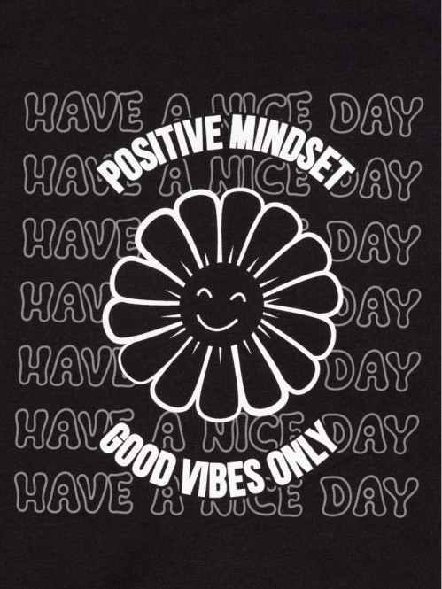 Sweat noir à capuche fille (XXS-M)