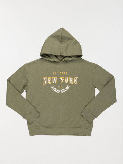 Sweat capuche New-York fille (XXS-M)