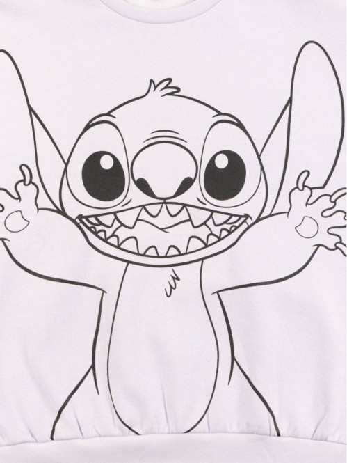 Sweat fille Stitch lilas (XXS-M)