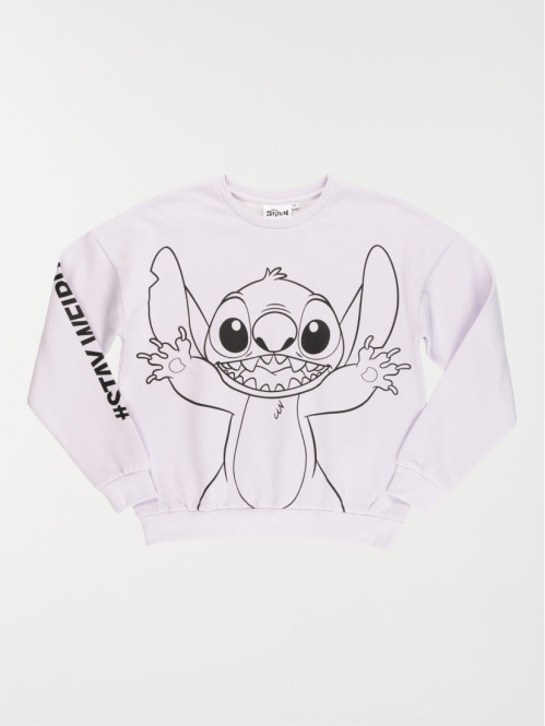 Sweat fille Stitch lilas (XXS-M)