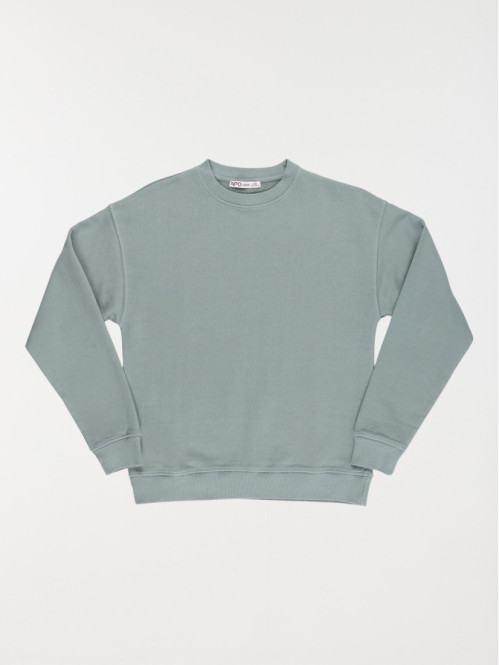Sweat garçon bleu ardoise grisé (XXS-M)