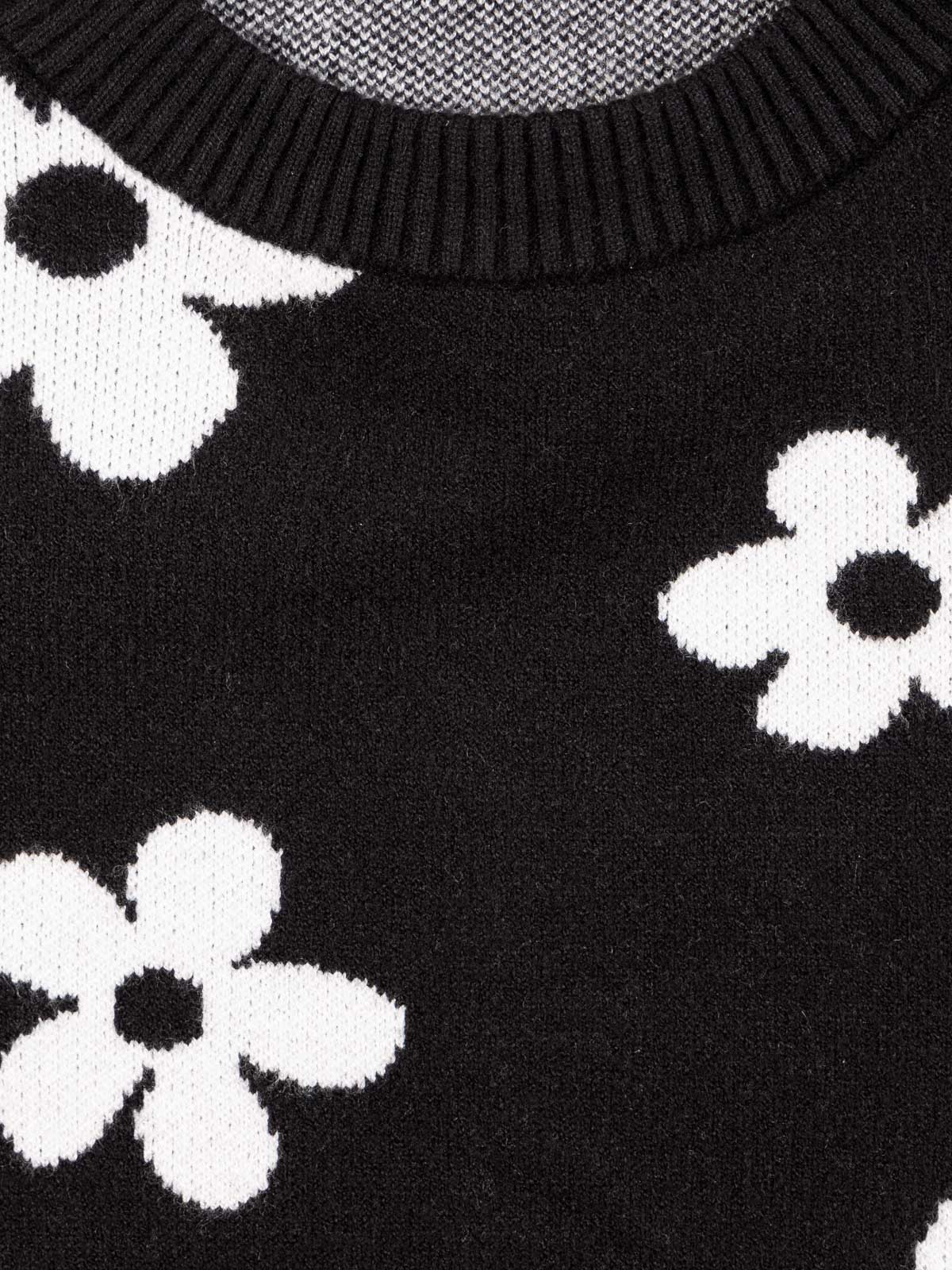 Pull fleuri fille (XXS-M)