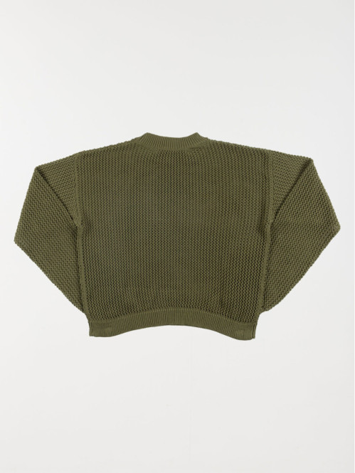 Pull ajouré lichen green fille (XXS-M) Pull ajouré lichen green fille (XXS-M)