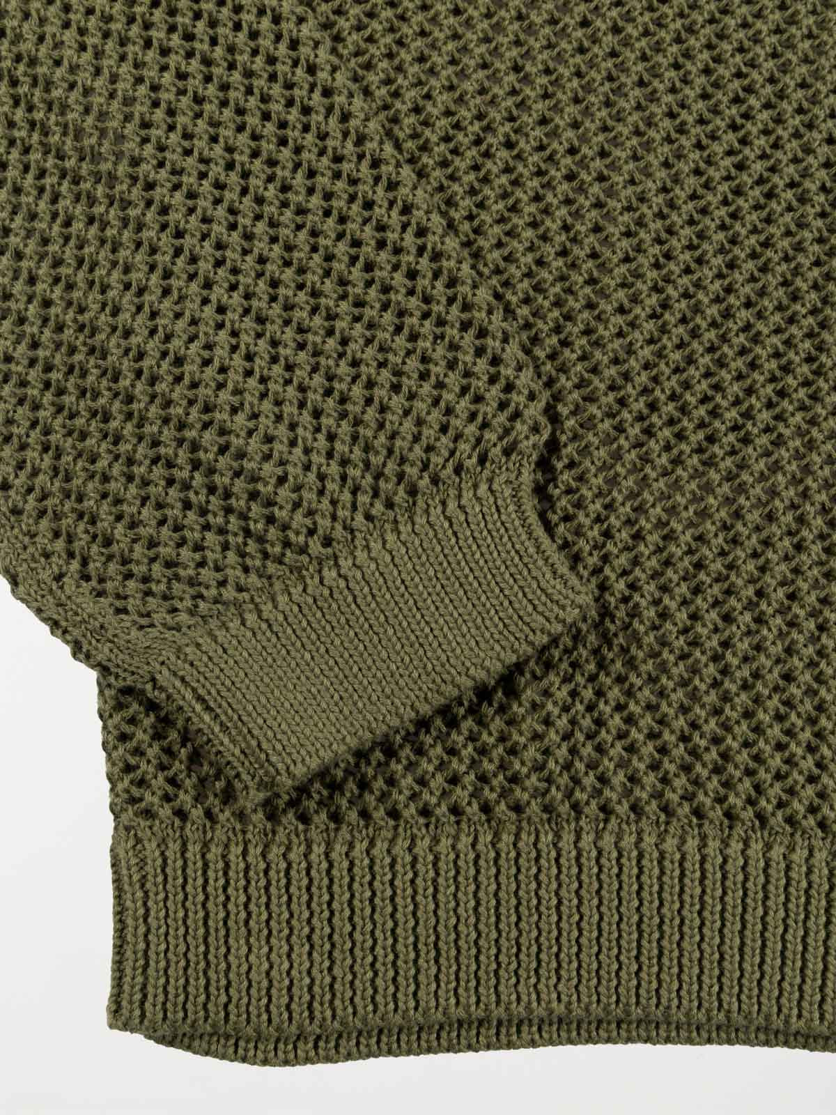 Pull ajouré lichen green fille (XXS-M) Pull ajouré lichen green fille (XXS-M)