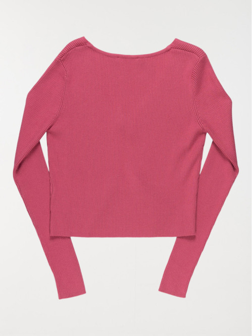 Gilet à nouer côtelé fille (XXS-M)