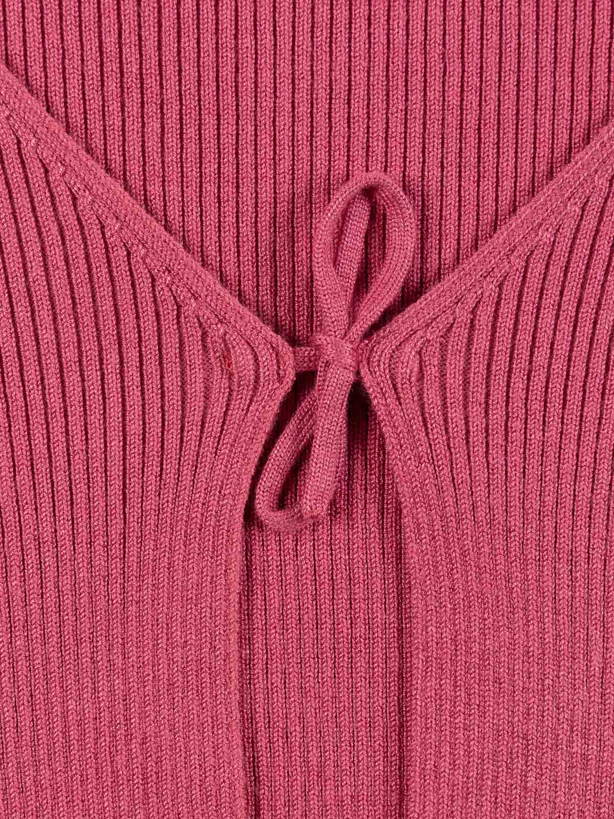 Gilet à nouer côtelé fille (XXS-M)