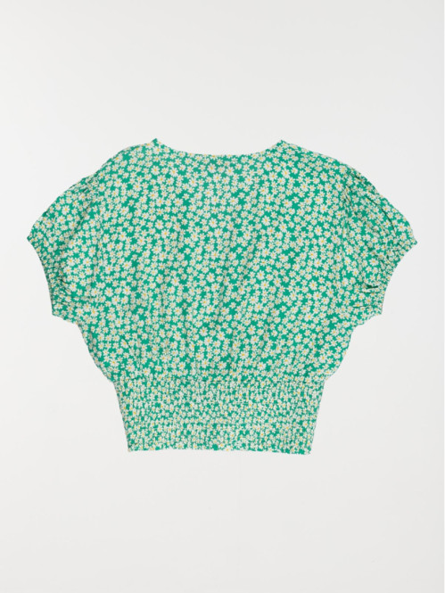 Blouse fleurie fille (XXS-M) Blouse fleurie fille (XXS-M)