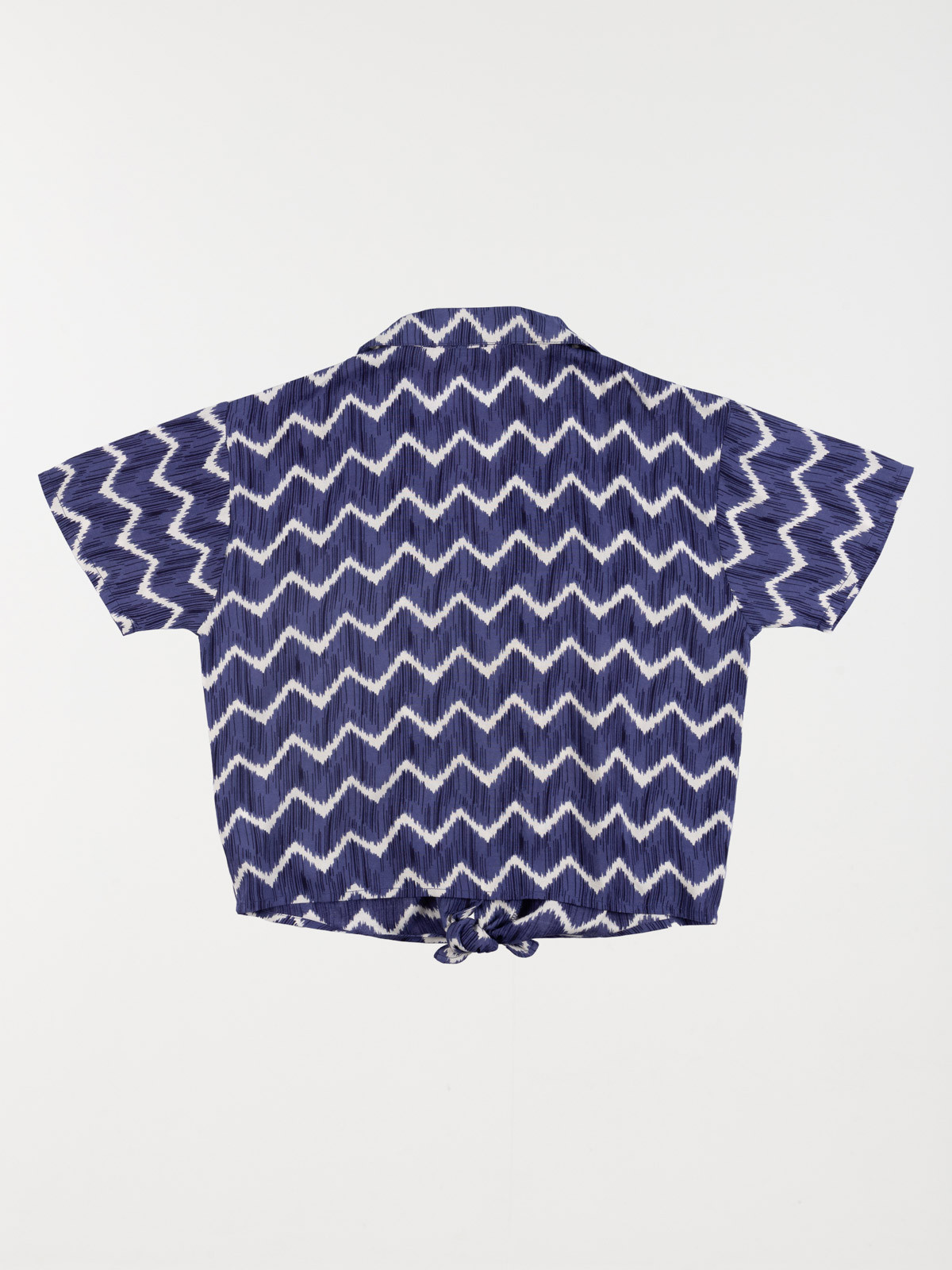 Chemisier imprimé à nouer fille (XXS-M) Chemisier imprimé à nouer fille (XXS-M)