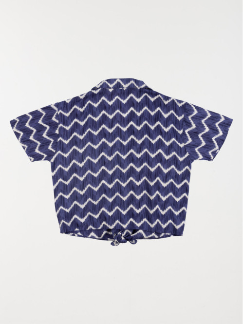 Chemisier imprimé à nouer fille (XXS-M) Chemisier imprimé à nouer fille (XXS-M)