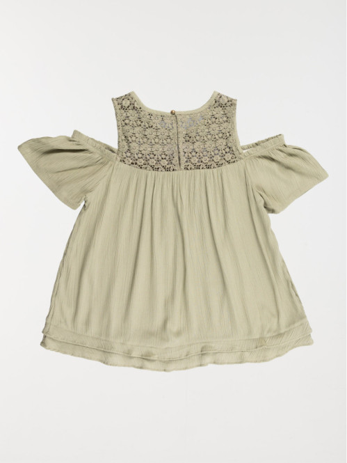 Blouse kaki clair fille...