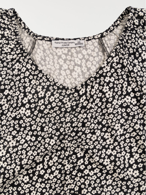 Blouse fleurie fille (XXS-M)