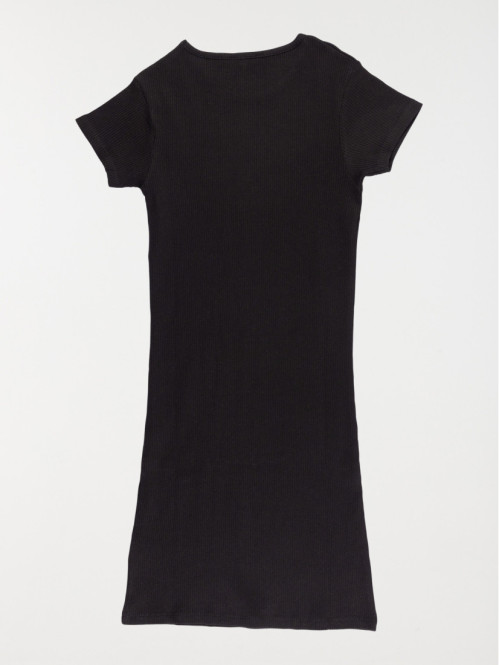 Robe noire côtelée fille...