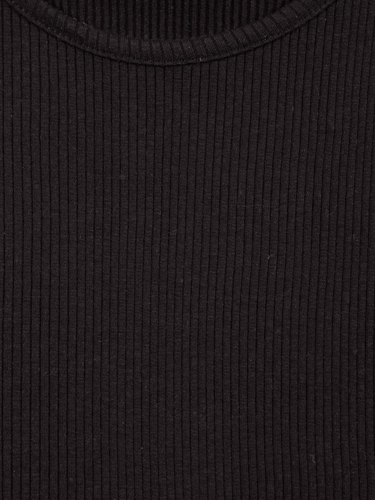 Robe noire côtelée fille (XXS-M) Robe noire côtelée fille (XXS-M)