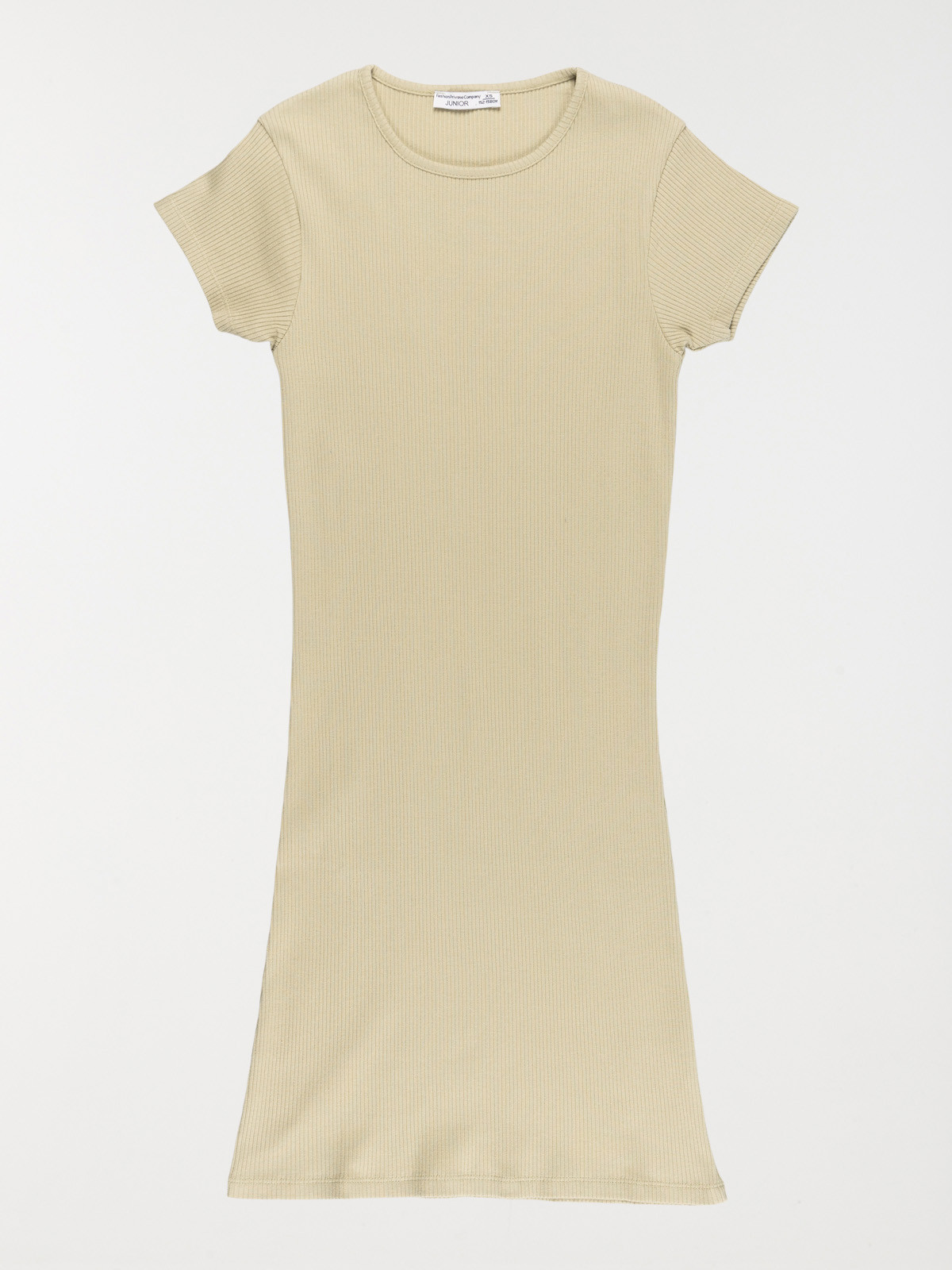 Robe kaki clair côtelée fille (XXS-M)