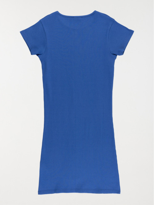 Robe cobalt blue côtelée...