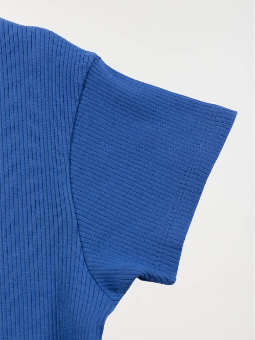 Robe cobalt blue côtelée...